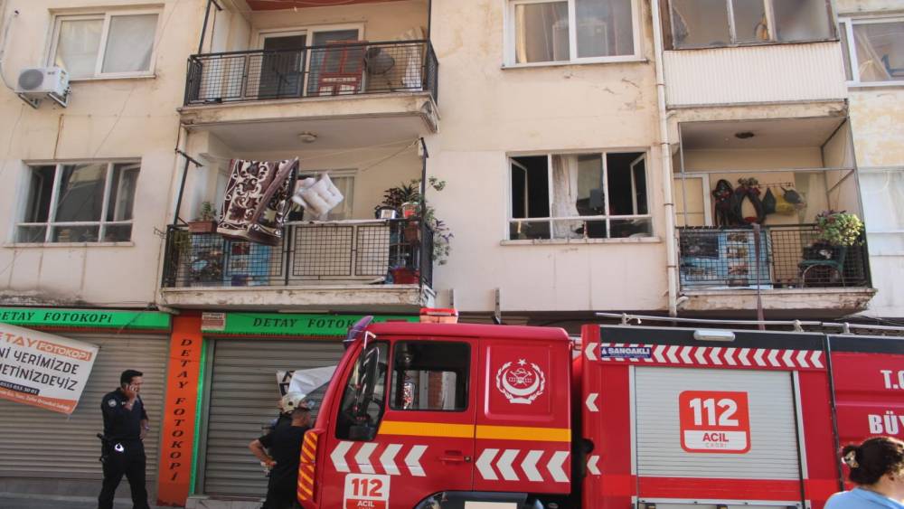 Aydın&rsquo;da ev yangını
