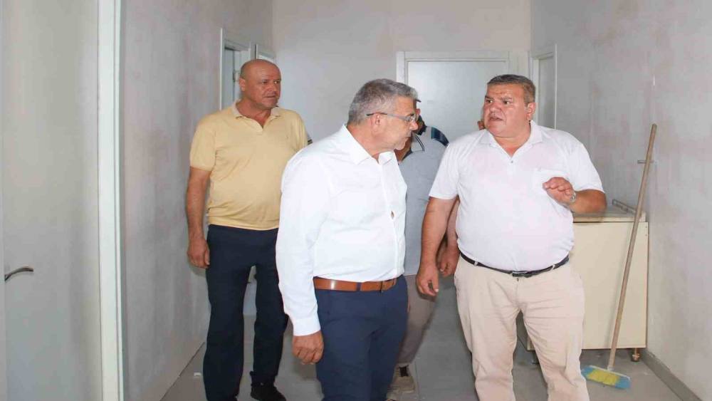 Ilıdağ Mahallesi&rsquo;ndeki yeni sağlık ocağı hizmet binasında inceleme
