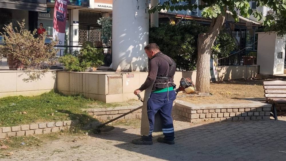 Efeler Belediyesi&rsquo;nden yeşil alanlarda &ccedil;alışma
