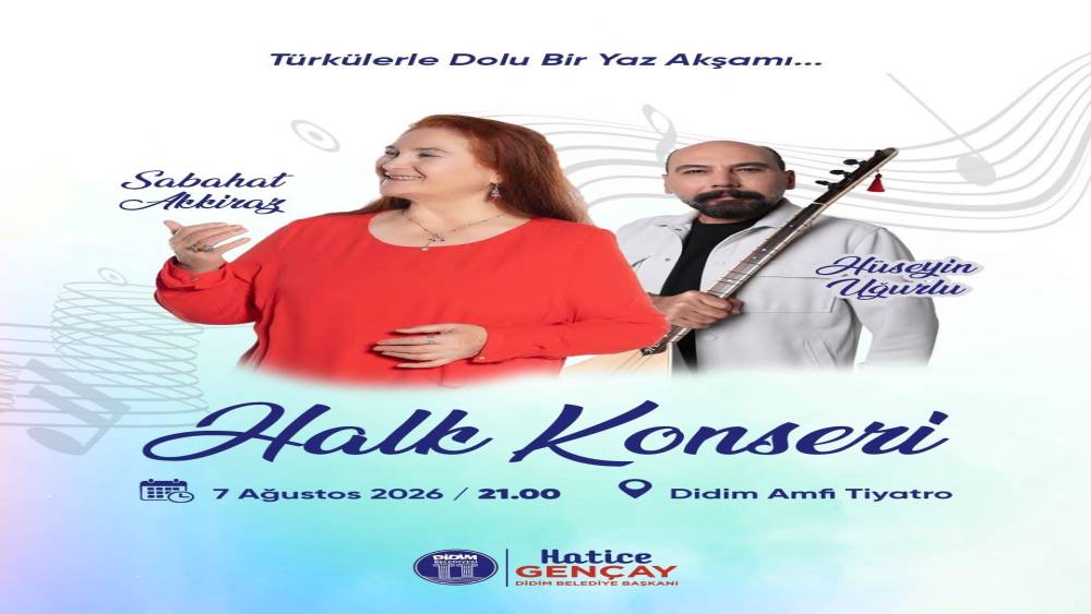 Didim Belediyesi&rsquo;nden &uuml;cretsiz halk konseri
