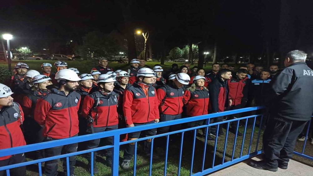 Nazilli&rsquo;de habersiz afet tatbikatı
