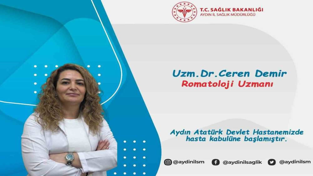 Aydın Atat&uuml;rk Devlet Hastanesi&rsquo;ne yeni Romatoloji Uzmanı Demir g&ouml;reve başladı
