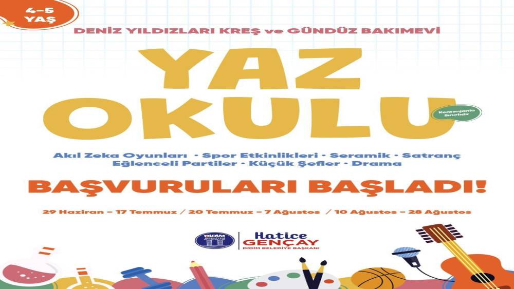 Didim Belediyesi&rsquo;nden yaz okulu programı
