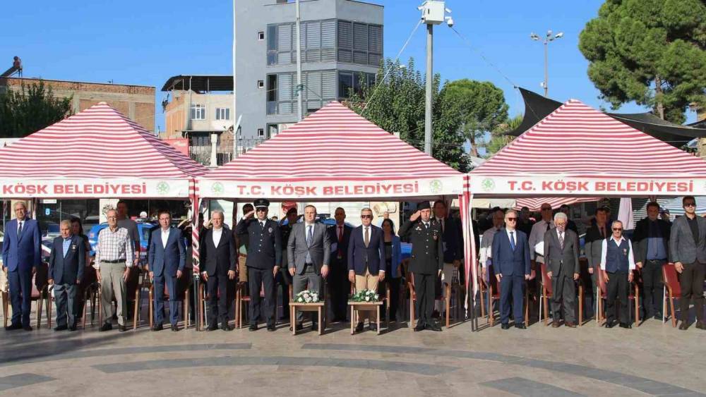 K&ouml;şk&rsquo;te 19 Eyl&uuml;l Gaziler G&uuml;n&uuml; t&ouml;renle kutlandı
