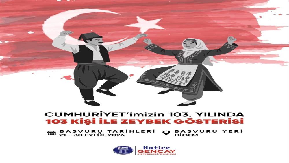 Didim&rsquo;de 29 Ekim Cumhuriyet Bayramı&rsquo;nda 103 kişi zeybek oynayacak
