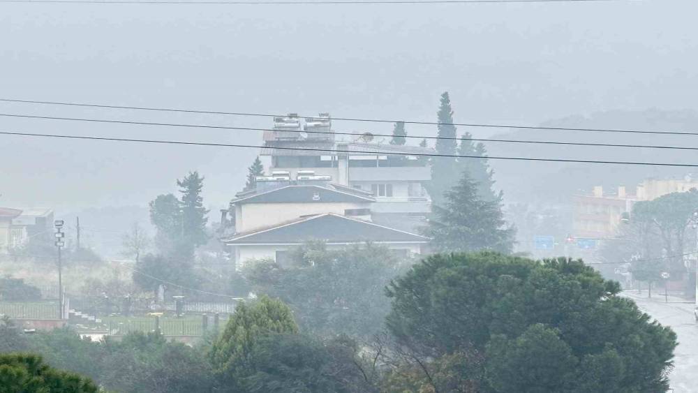 Bozdoğan sise teslim oldu, g&ouml;r&uuml;ş mesafesi d&uuml;şt&uuml;

