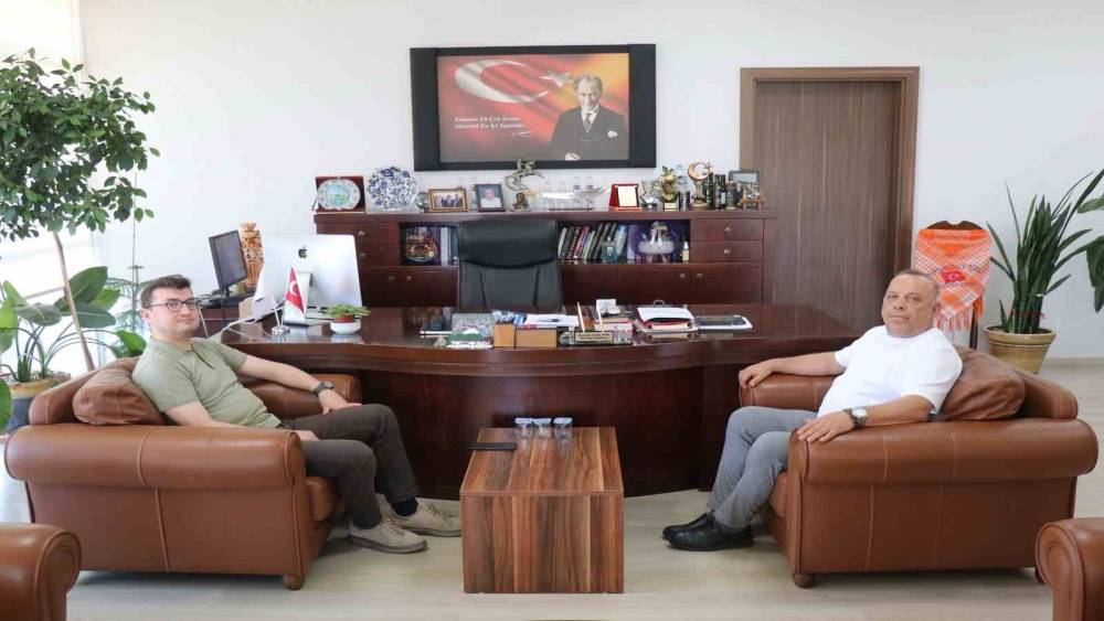 Başkan &Ouml;zel, Kaymakam S&ouml;zen&rsquo;i ağırladı
