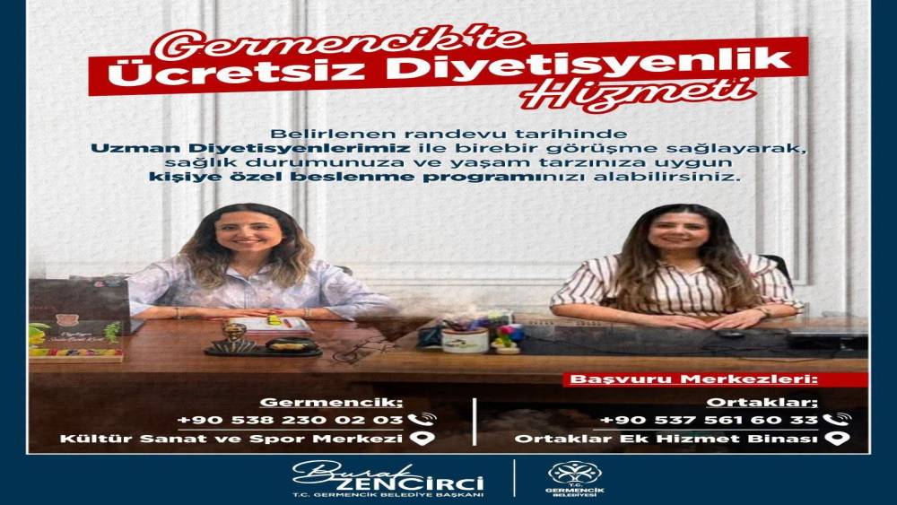 Germencik Belediyesi vatandaşlara &uuml;cretsiz diyet hizmeti sunuyor
