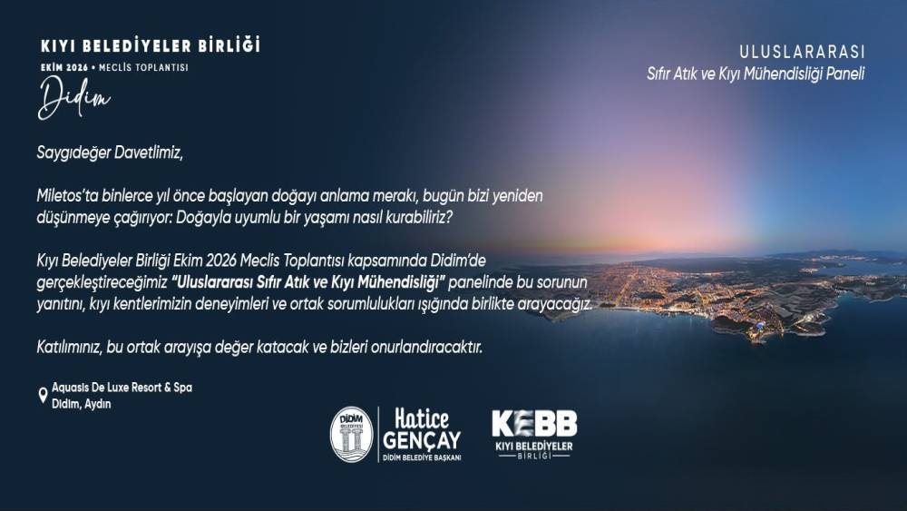 Didim Belediyesi, Kıyı Belediyeler Birliği toplantısına ev sahipliği yapacak
