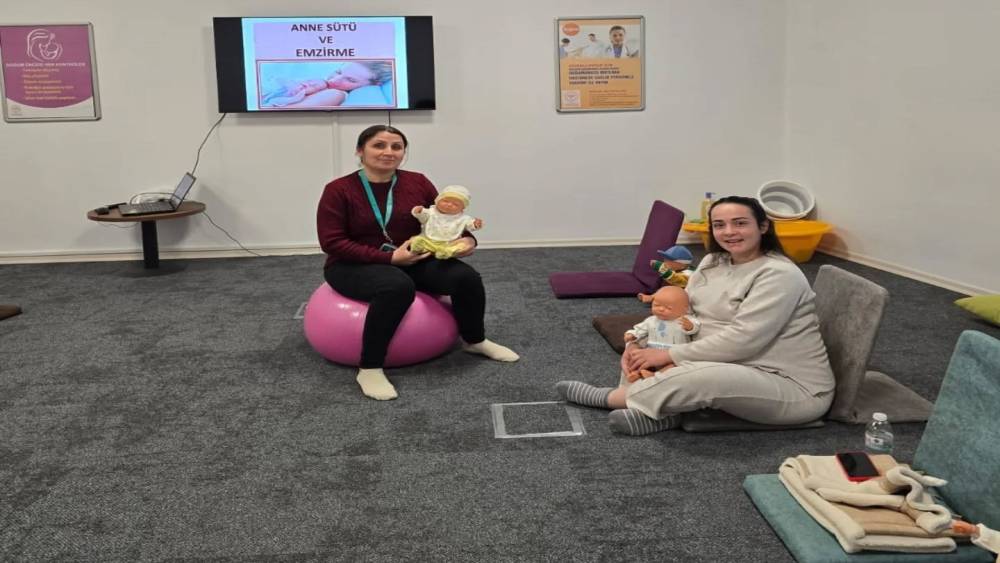 Nazilli&rsquo;de gebe okulunda eğitimler s&uuml;r&uuml;yor
