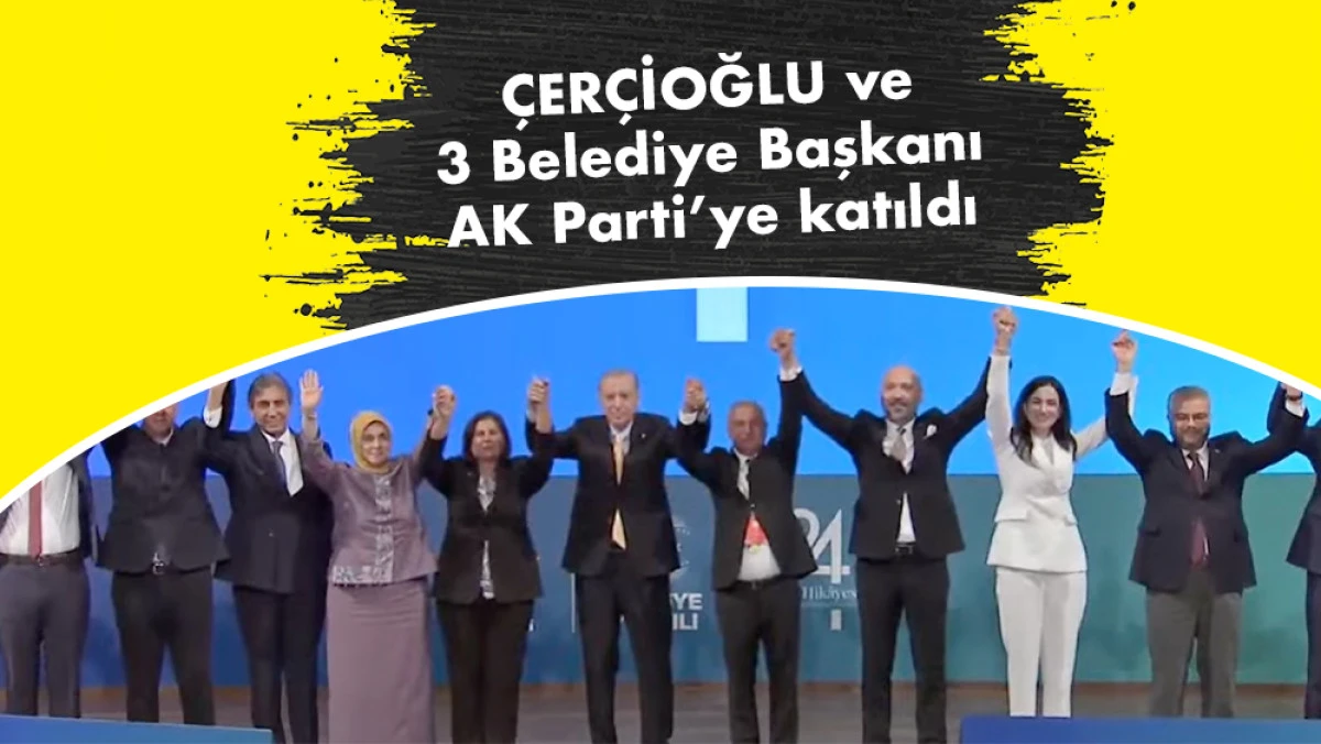 Aydın Büyükşehir ve 3 İlçe Belediye Başkanı AK Parti rozetini taktı