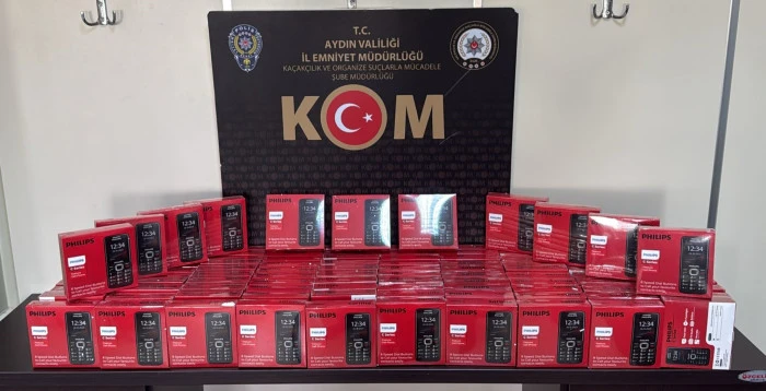 Aydın&rsquo;da ka&ccedil;ak telefon operasyonu: 100 cihaza el konuldu