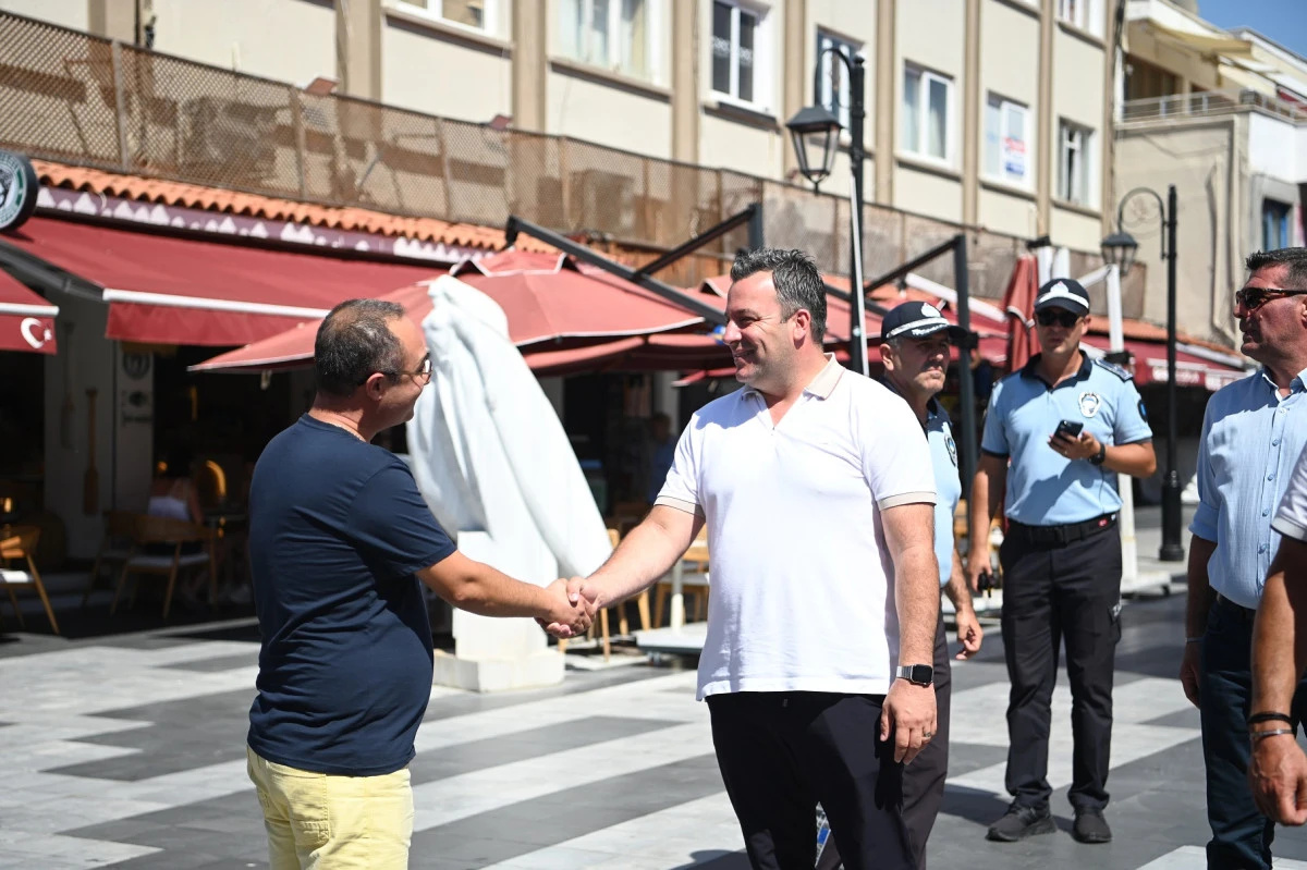BAŞKAN VEKİLİ TAHSİN DEMİRTAŞ&rsquo;TAN KENT MERKEZİNDE İNCELEME VE ESNAF ZİYARETİ