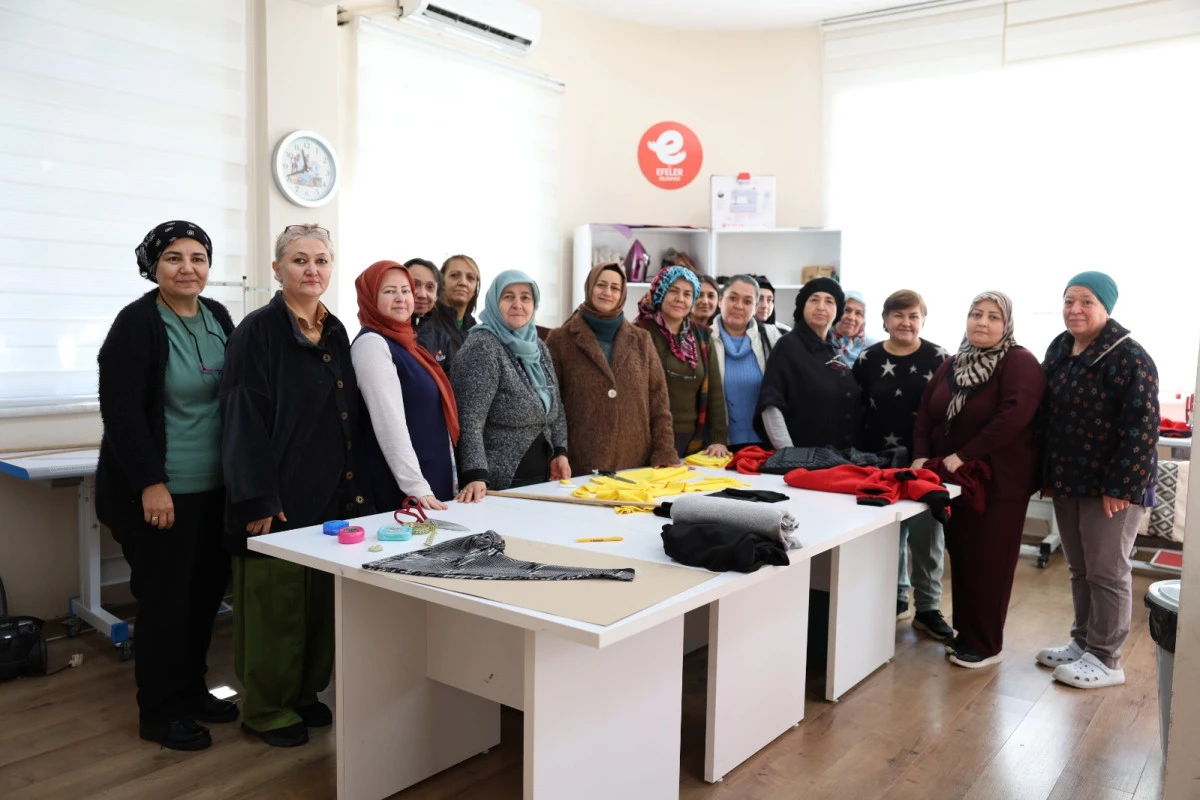 BAŞKAN YETİŞKİN İLE KADINLAR &Uuml;RETİME KATILIYOR