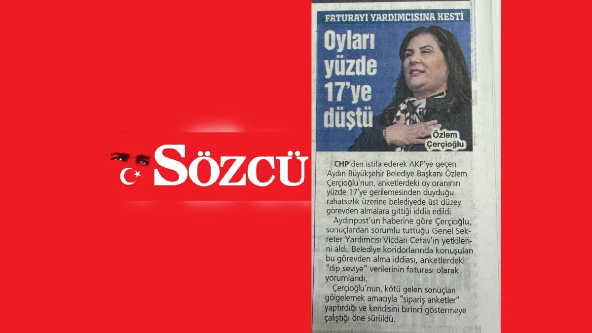 &Ccedil;ER&Ccedil;İOĞLU&rsquo;NUN OYU D&Uuml;ŞT&Uuml;, G&Ouml;REVDEN ALMALARA BAŞLADI