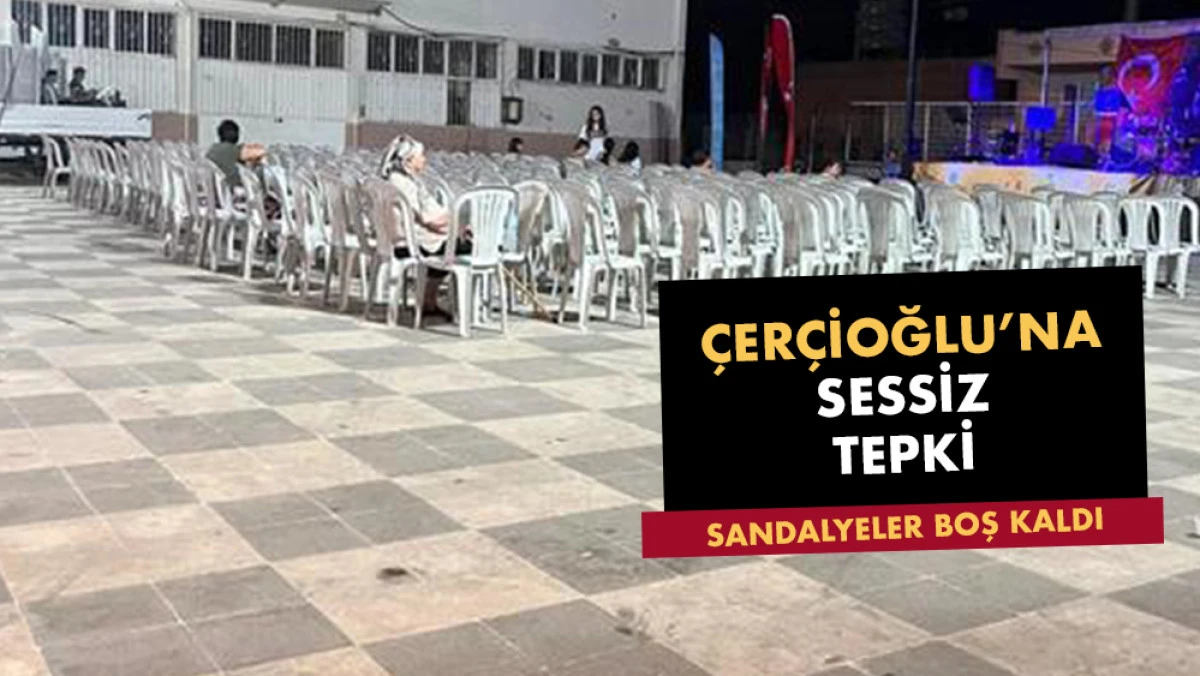 Çeştepe’de Çerçioğlu’na Sessiz Tepki: Belediye Konseri Boş Kaldı