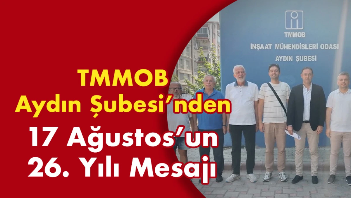 Depremler Değil İhmal Öldürüyor: TMMOB’dan 17 Ağustos’un 26. Yılı Mesajı