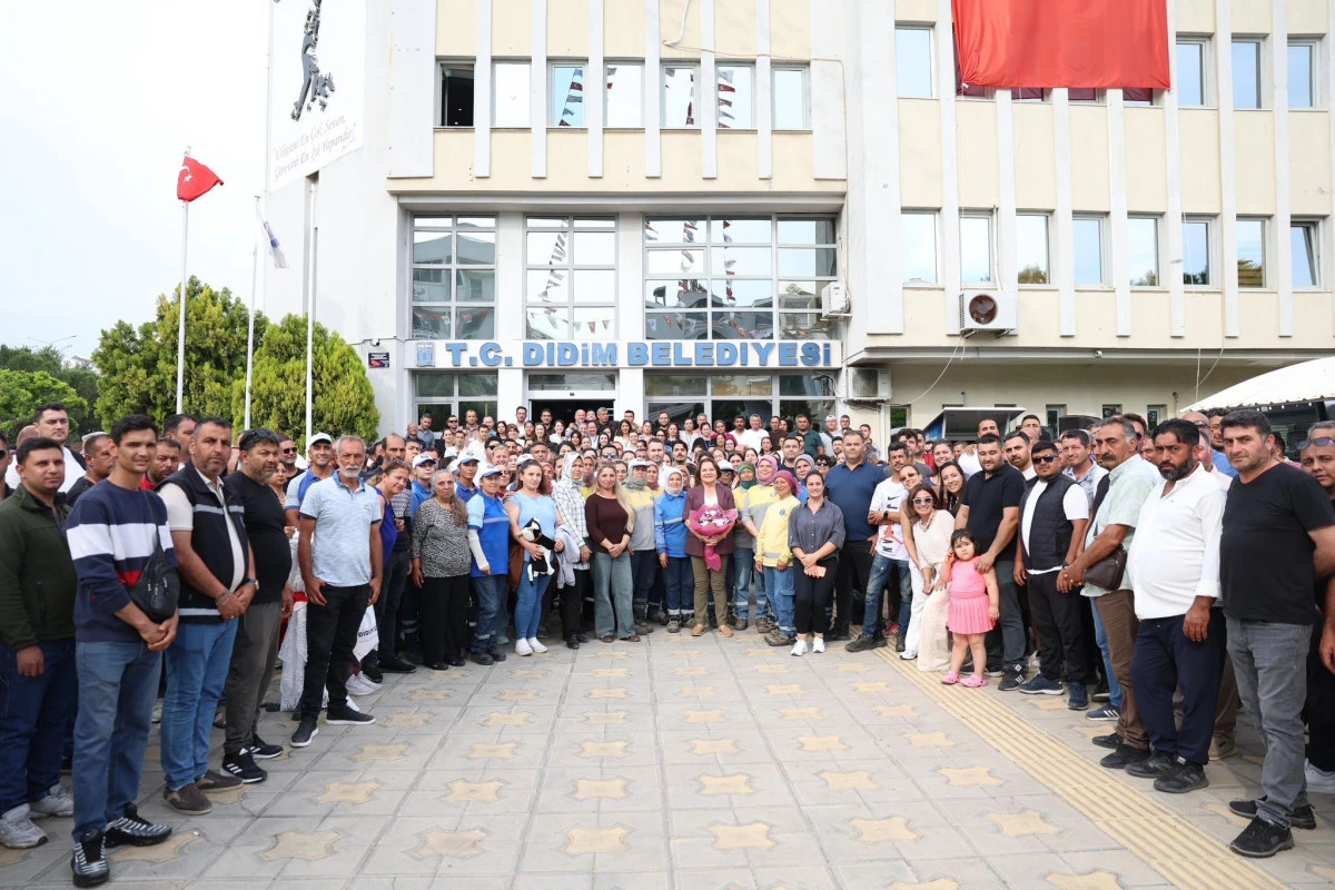 DİDİM BELEDİYESİ&rsquo;NDE BAYRAMLAŞMA PROGRAMI GER&Ccedil;EKLEŞTİRİLDİ