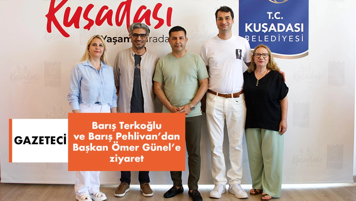 Gazeteci Barış Terkoğlu ve Barış Pehlivan’dan Başkan Ömer Günel’e ziyaret
