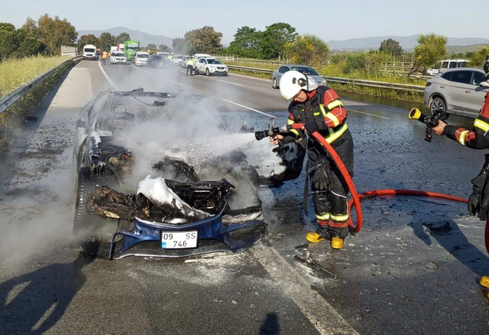 Germencik&rsquo;te ara&ccedil; k&uuml;le d&ouml;nd&uuml;