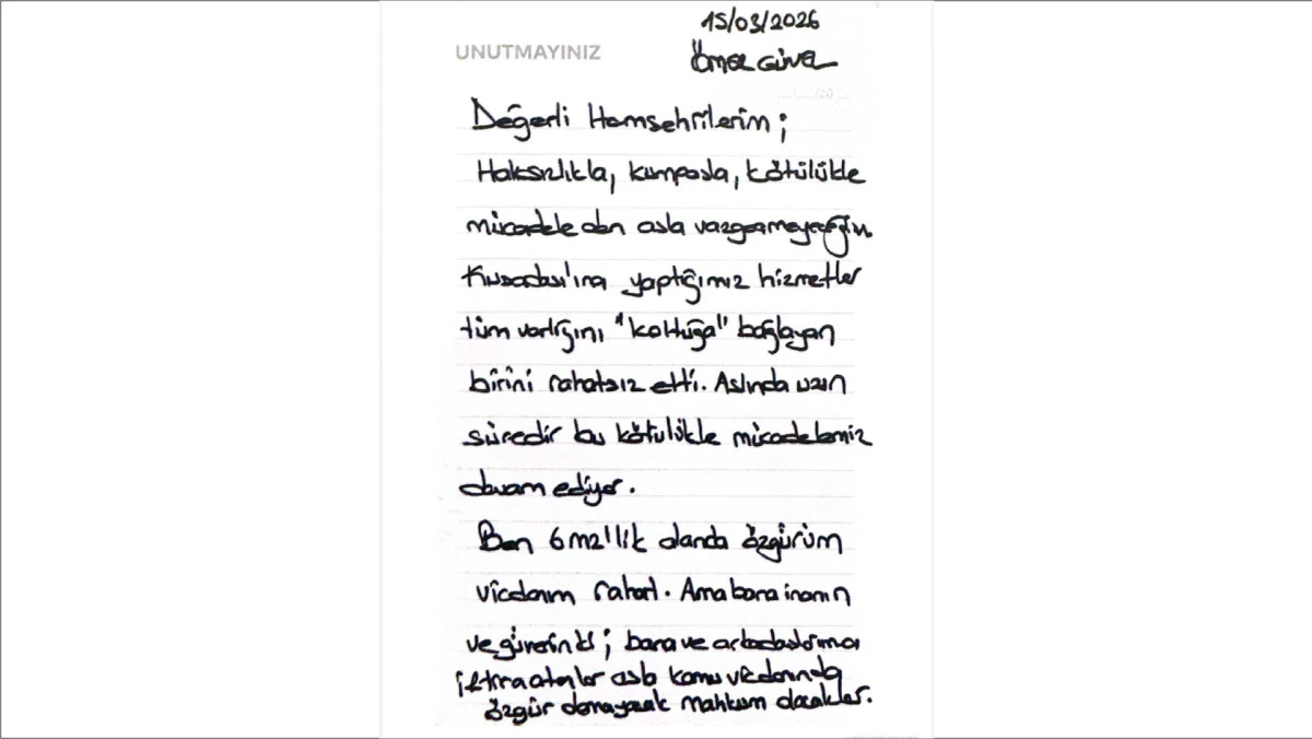 KUŞADASI BELEDİYE BAŞKANI &Ouml;MER G&Uuml;NEL'DEN MESAJ