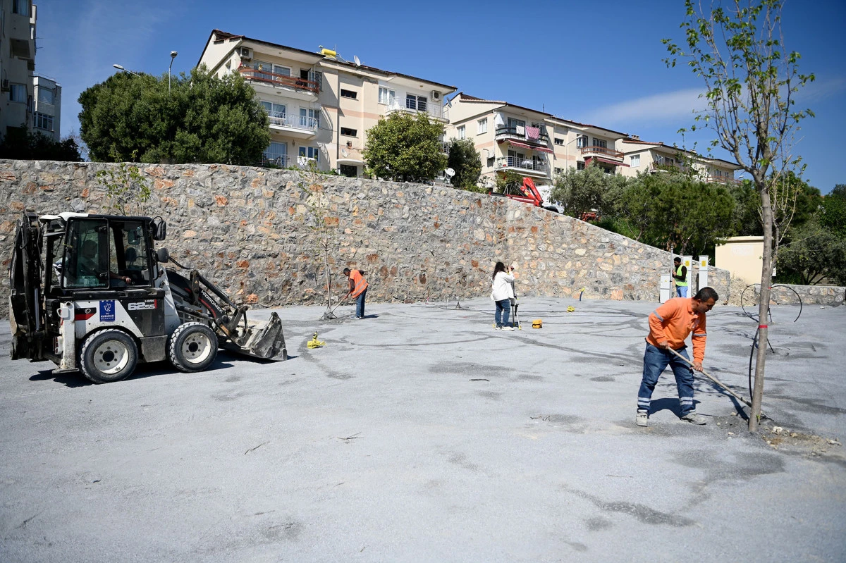 KUŞADASI BELEDİYESİ T&Uuml;RKMEN MAHALLESİ&rsquo;NE YENİ BİR PARK DAHA KAZANDIRIYOR