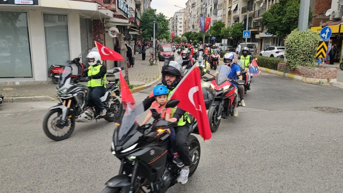 Nazilli&rsquo;de iki tekerli kutlama