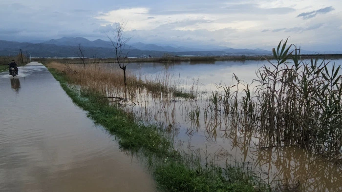 Sultanhisar&rsquo;da kurutma kanalı taştı, tarım arazileri g&ouml;le d&ouml;nd&uuml;