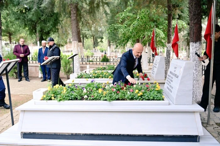 Vali Varol, şehitleri unutmadı